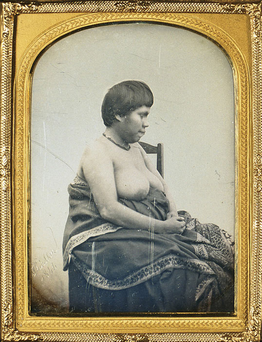 2/05 — E.THIESSON Botocudo, 1844 Daguerreótipo Acervo Musée du Quai Branly (França)