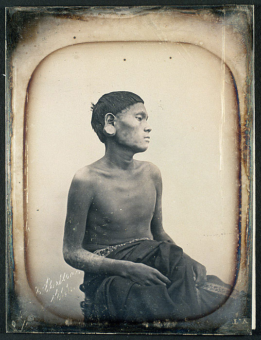 5/05 — E.THIESSON Botocudo, 1844 Daguerreótipo Acervo Musée du Quai Branly (França)